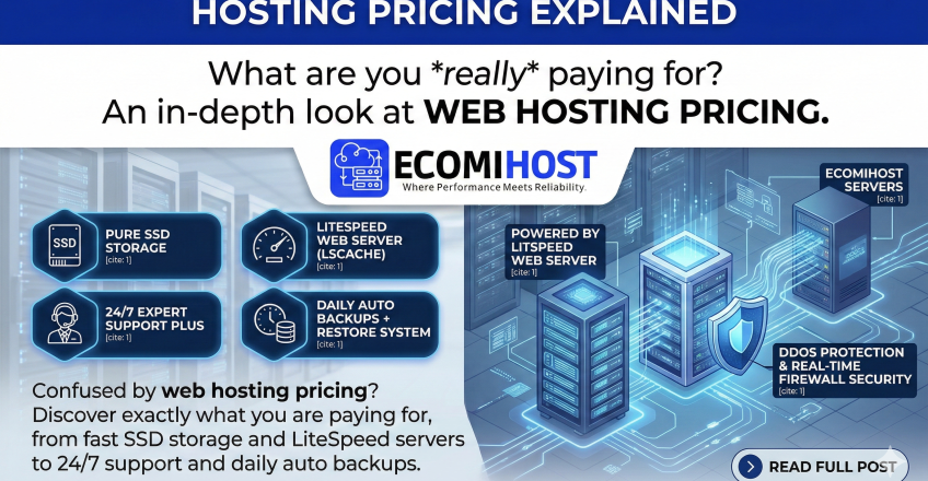 web hosting pricing