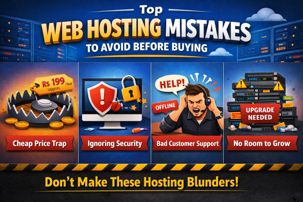 web hosting mistakes