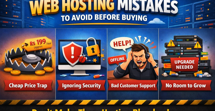 web hosting mistakes