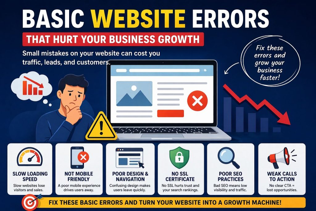 basic website errors