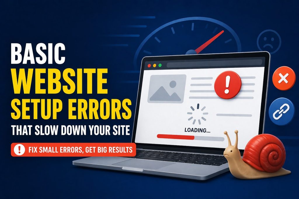 website setup errors
