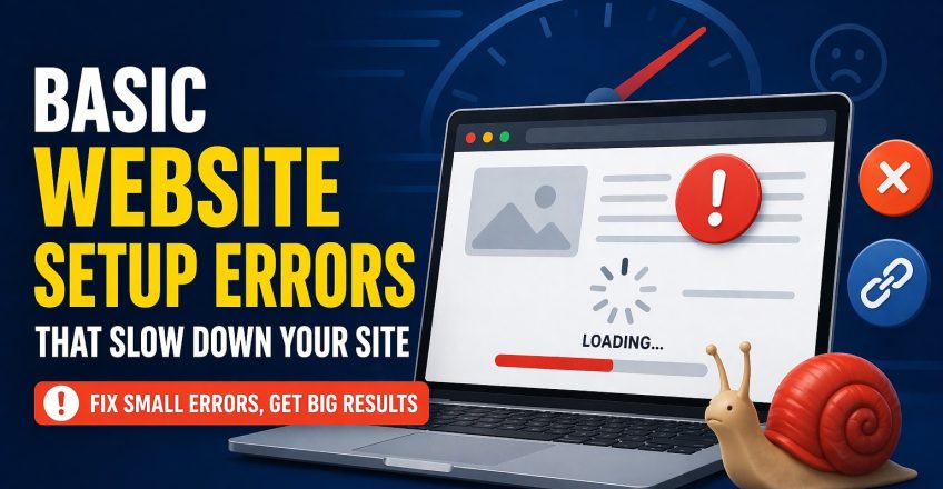 website setup errors