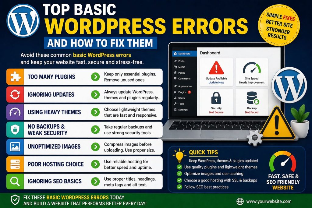 basic WordPress errors