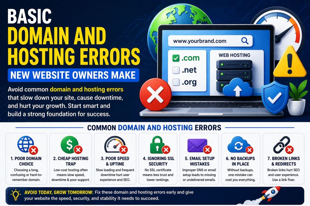 domain and hosting errors