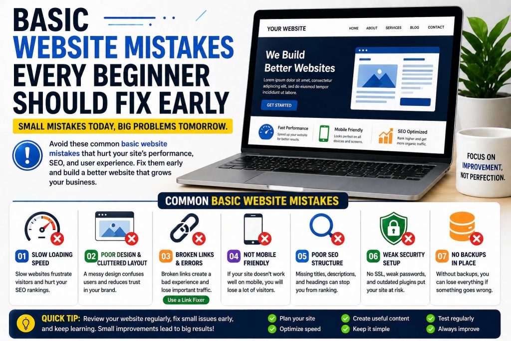 basic website mistakes