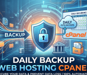Daily backup web hosting cPanel