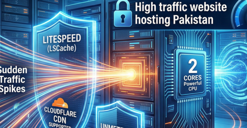 High traffic website hosting Pakistan